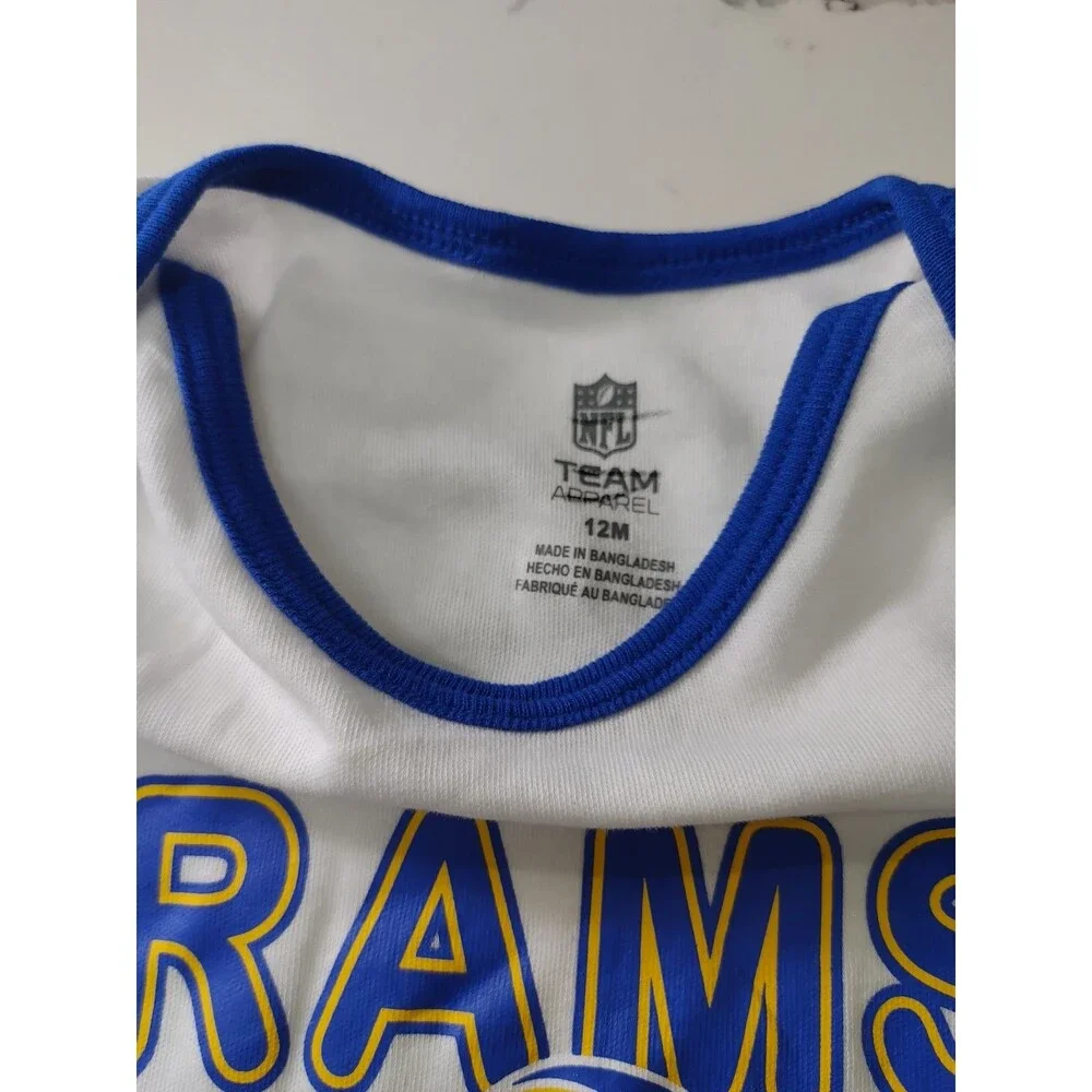NFL Los Angeles RAMS - Football - 3 Piece Shirt Set - Infant 12-months New-002